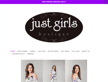 Tablet Screenshot of justgirlsboutique.com